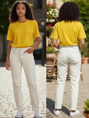 ✨👖 EVERLANE JEANS 👖✨
😍 Ecru/Ivory Color — Goes With EVERYTHING in Your Closet! 🤍